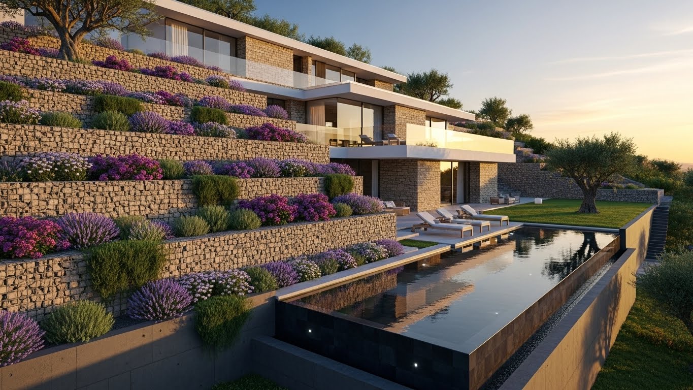 beton istinat duvarı ve şev taşı