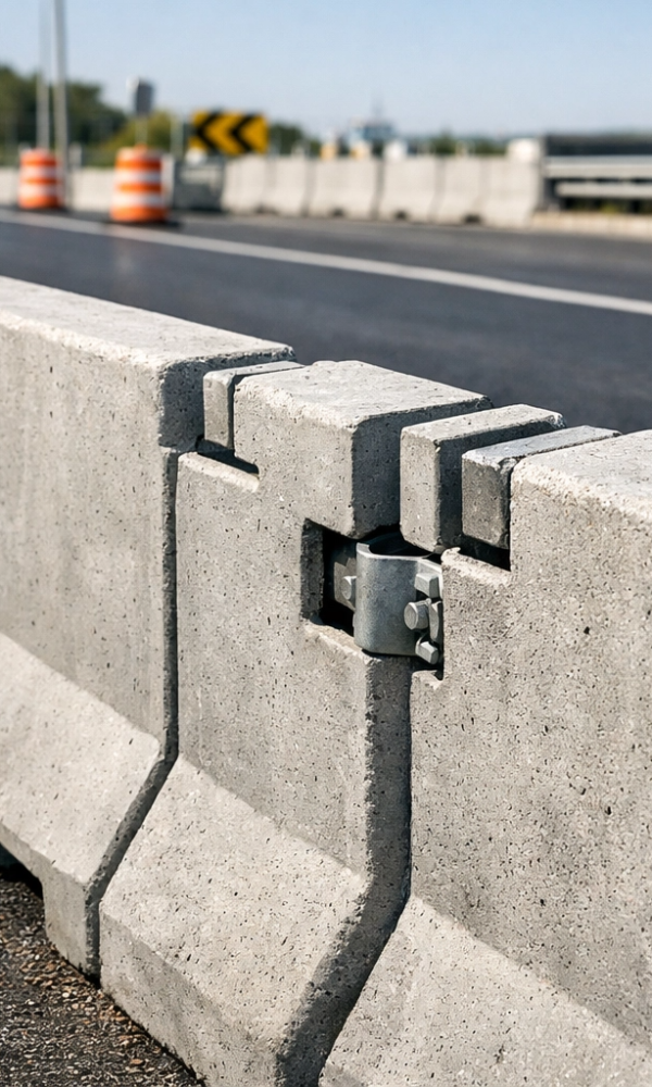 Kilitli Prekast Beton Bariyer As-ton