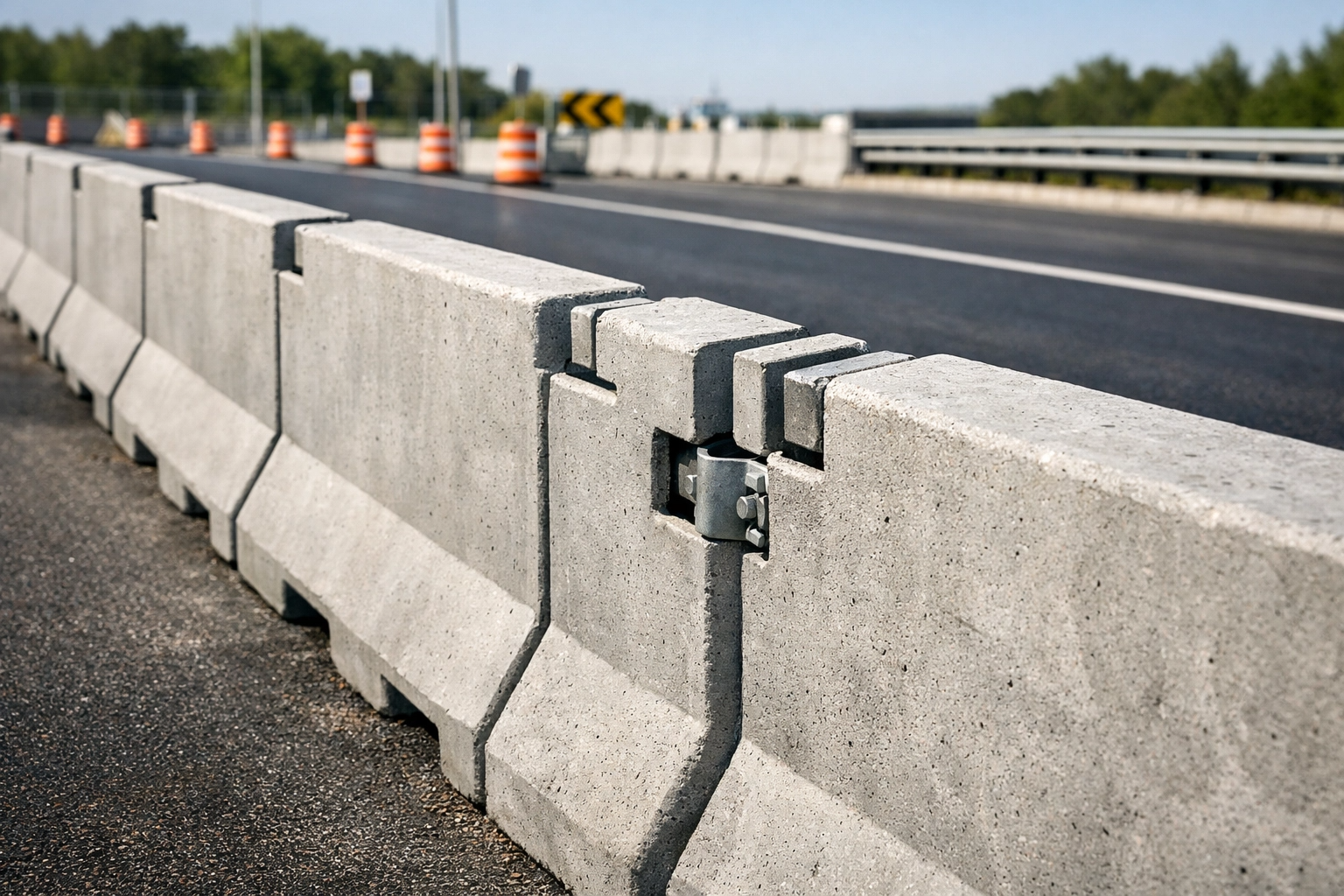 Kilitli Prekast Beton Bariyer As-ton