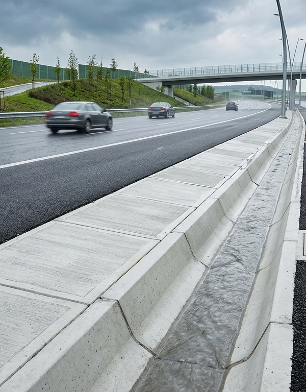 Otoyol Güvenliğinde Drenajın Önemi Beton Su Olukları ile Kızaklama (Aquaplaning) Riskini Önleme İES Galvaniz